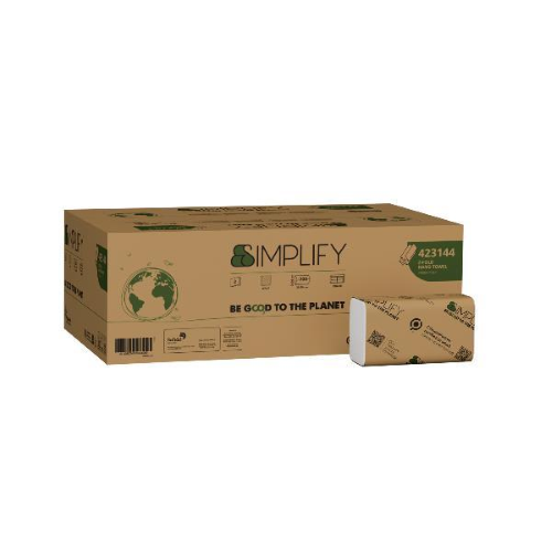 Pacco 200 asciugamani piegati a Z H24 x 20,3cm SIMPLIFY Papernet